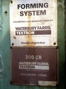열간단조 프레스 Waterbury Farrel 300 CR - 300 톤 (ID:S77461) - Dabrox.com
