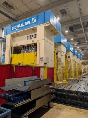 Stamping press line Fritz Muller 6P/5200 - 5200 톤 ID: 76459
